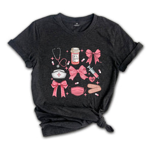 Cute Dentist T-Shirt, Dentist Pink Bow Coquette Shirt, Dental Life, Dental Gifts, Dental Hygiene Tee, Gifts for Dentists