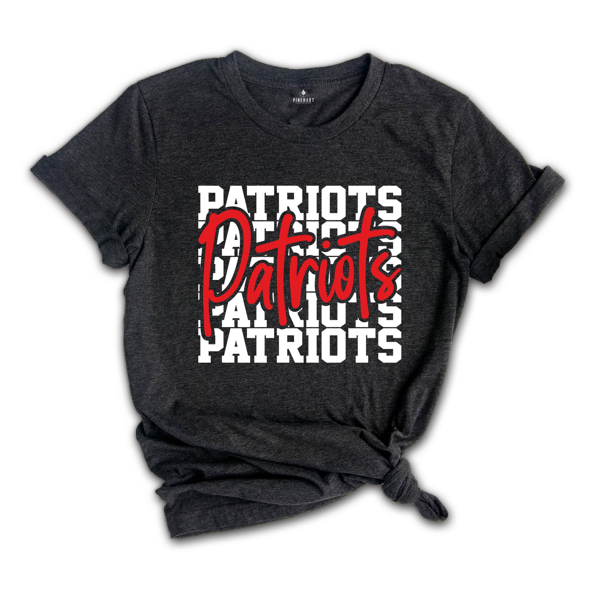 Team Mascot Shirt, Patriots Team Shirt, Patriots Team Spirit Shirt, Patriots Fan Shirt, Patriots School Shirt, Patriots School Spirit