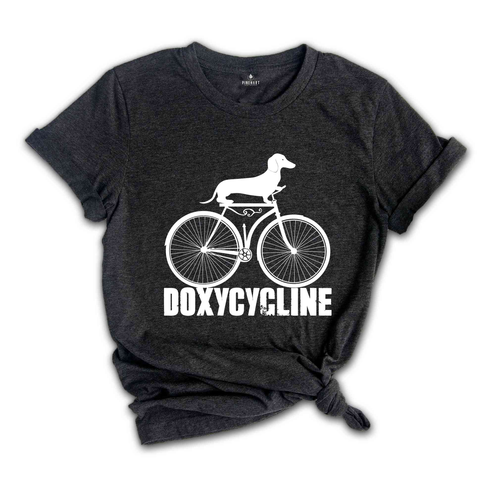 Doxycycline Pharmacy Shirt, Dachshund on Bicycle Shirt, Pharmacists Shirt, Veterinary Tee, Pharmacy Gift, Pharmacists Shirt