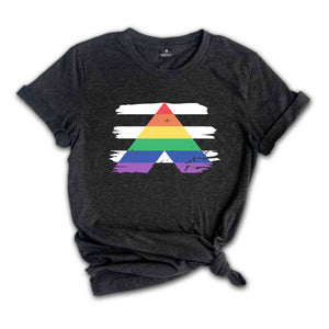 Straight Ally Flag Shirt, Ally Shirt, LGBTQ Ally Shirt, Rainbow Tee, Rainbow Lgbt Shirt, Gay Pride Shirt, LGBTQ Shirt, Rainbow Pride Shirt