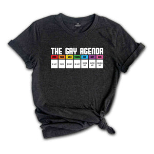 The Gay Agenda Shirt, Pride Month Shirt, Gay Shirt, LGBT Shirt, Bisexual Shirt, Lesbian Shirt, Vintage Shirt, LGBT Gift