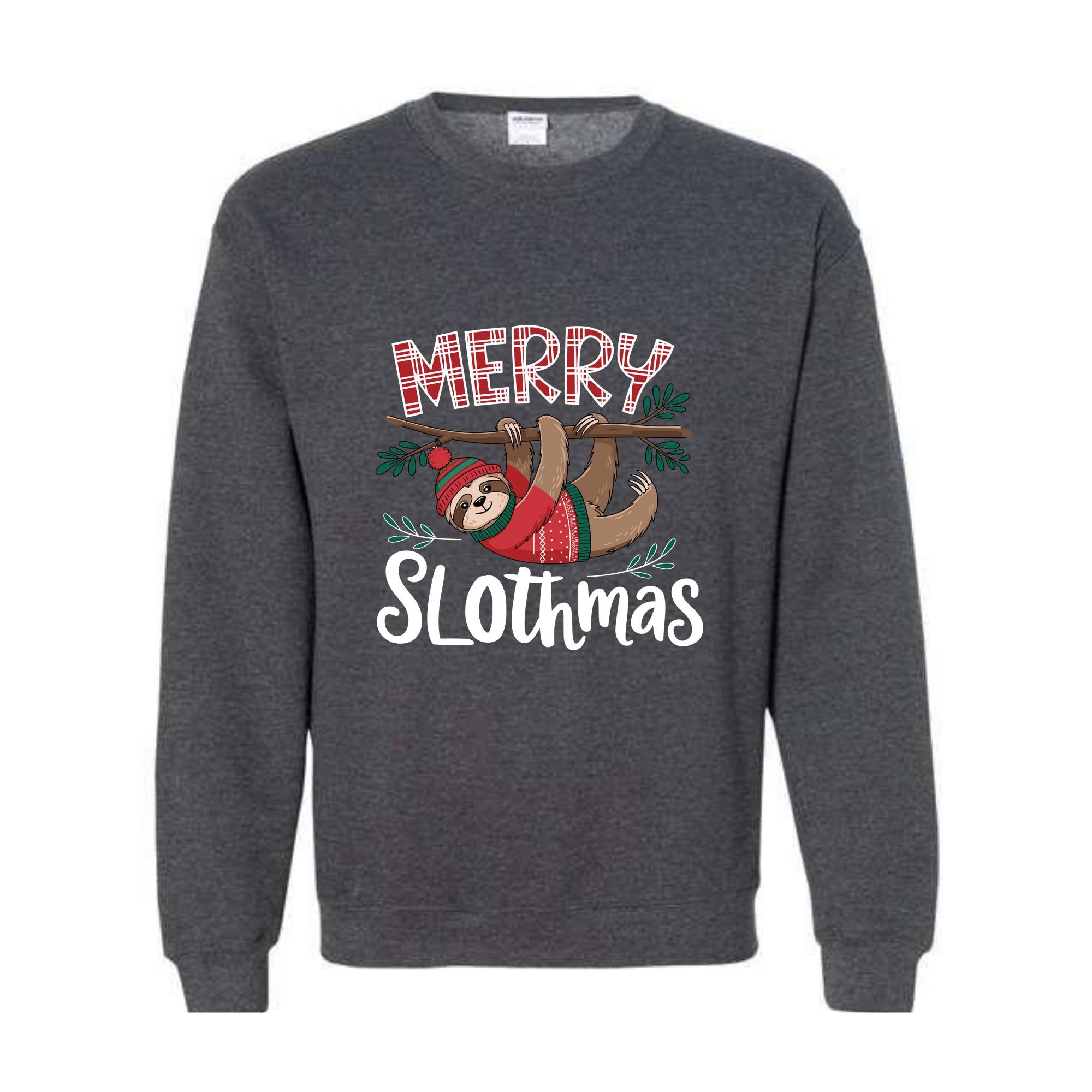 Merry Slothmas Sweatshirt, Trendy Christmas Hoodie, Funny Christmas Sweater, Sloth Lover Gift, Sloth Christmas Hoodie