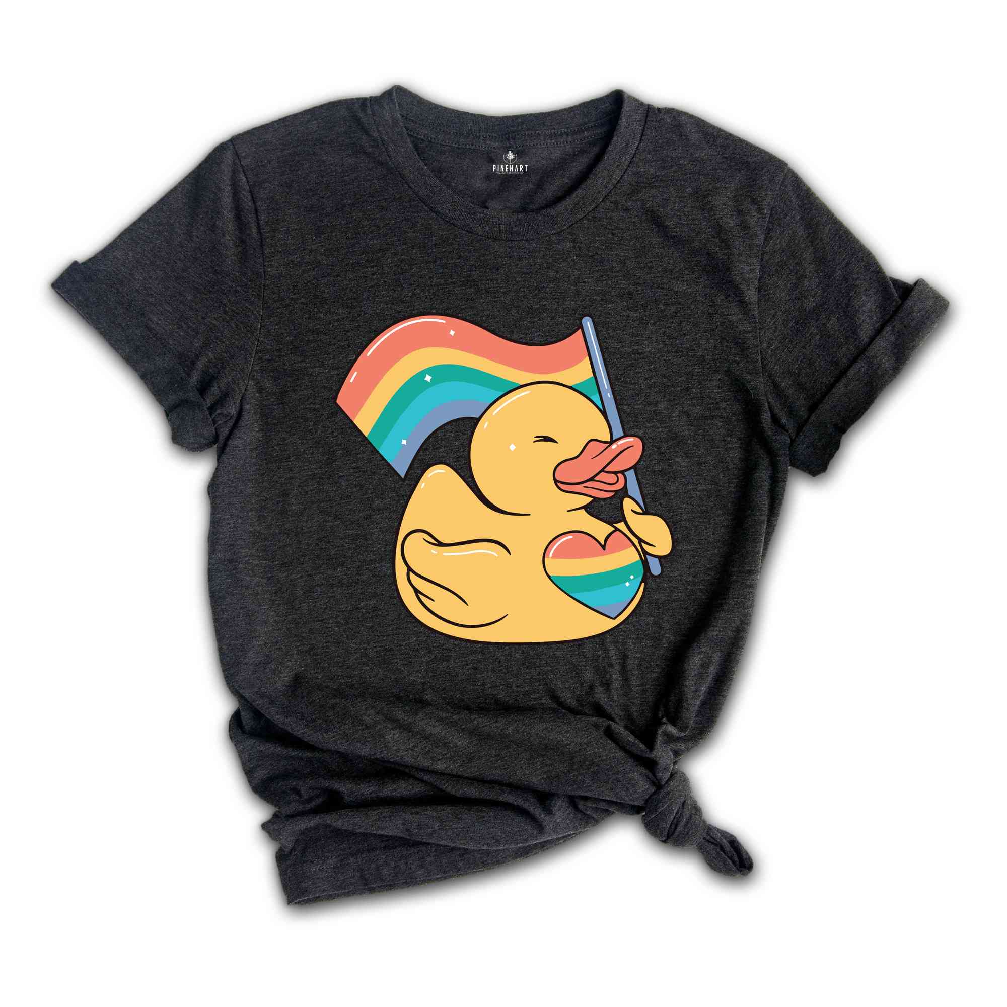 Cute Duck Shirt, Cute LGBT Shirt, LGBTQ Pride Shirt, Pride Ally Shirt, Pride Flag Shirt, Gay Shirt, Lesbian Shirt, Pride Shirt