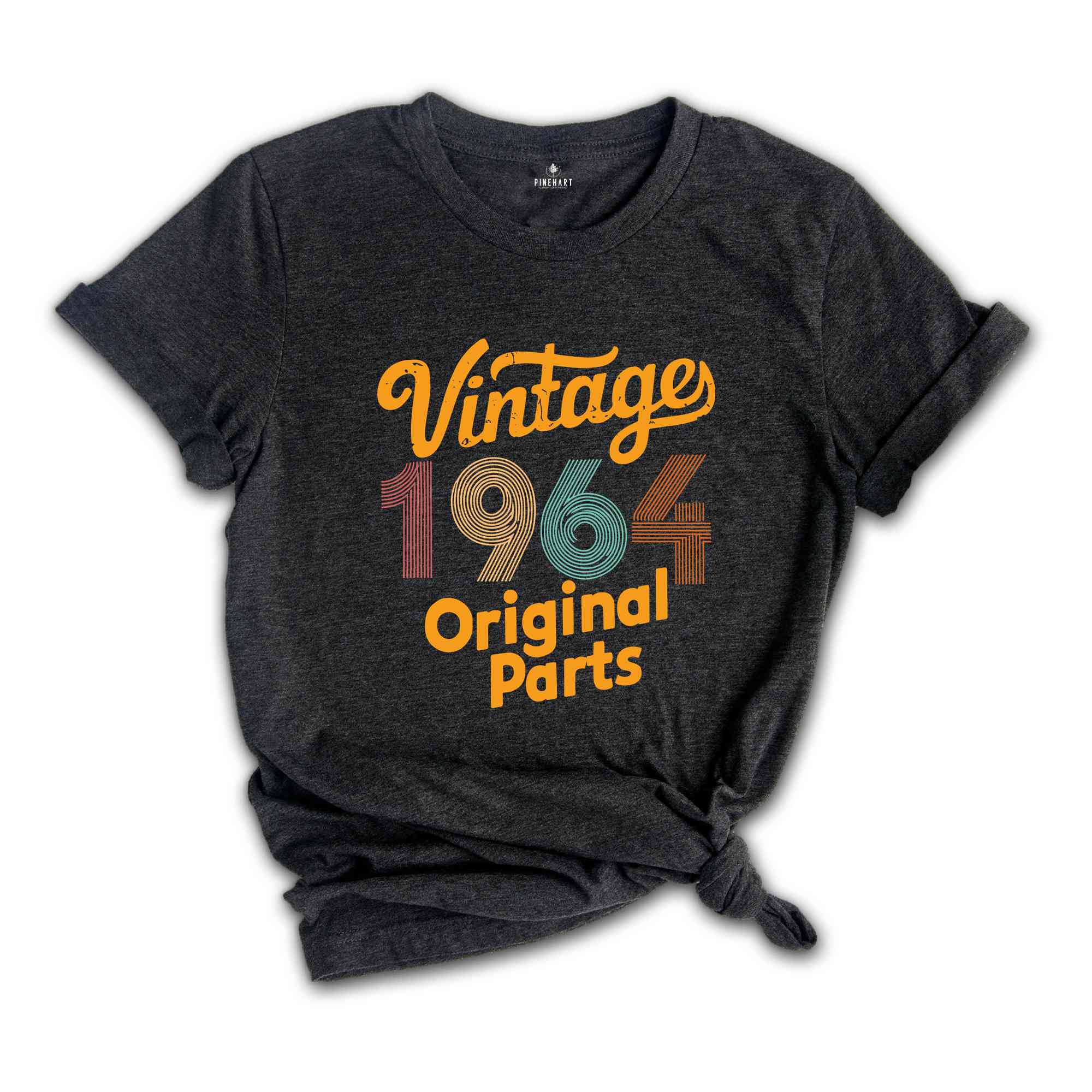 Vintage 1964 Original Parts Shirt, Birthday T Shirt, 1964 Shirt, 60th Birthday Shirt, 60s Retro Shirt