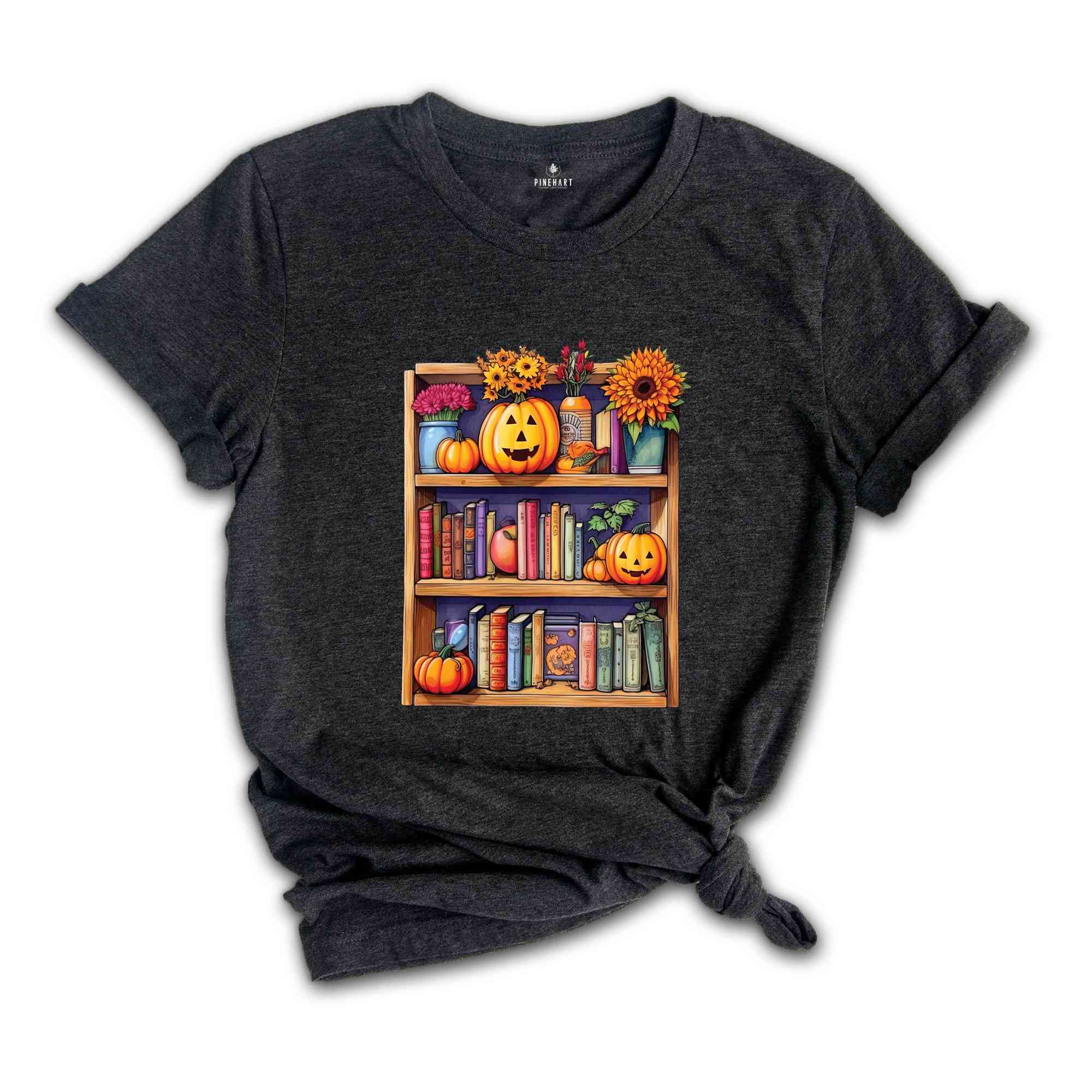 Halloween Library Shirt, Halloween Bookish Shirt, Halloween Bookshelf Shirt, Book Lover Halloween Shirt, Retro halloween Shirt, Book Shirt