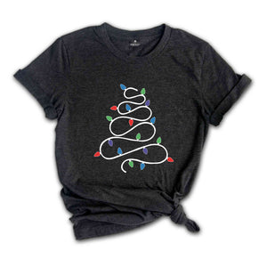 Christmas Tree Lights Shirt, Christmas Shirt, Holiday Shirt, Winter Shirt, Christmas Lights, Christmas Vibes, Family Christmas