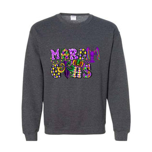 Mardi Gras Celebration Sweatshirt, Festival Hoodie, Carnival Sweatshirt, Party Wear, Mardi Gras Gift