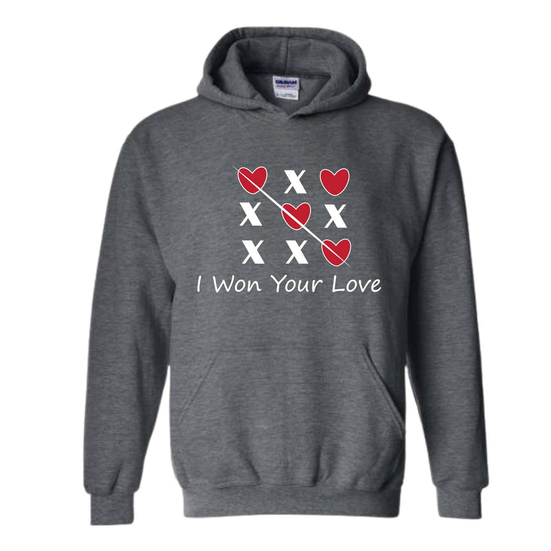 I Won Your Love Hoodie, Pink XOXO Valentines Day Hoodie, Cute Valentines Day, Trendy Valentines Day, X Love X Love Hoodie