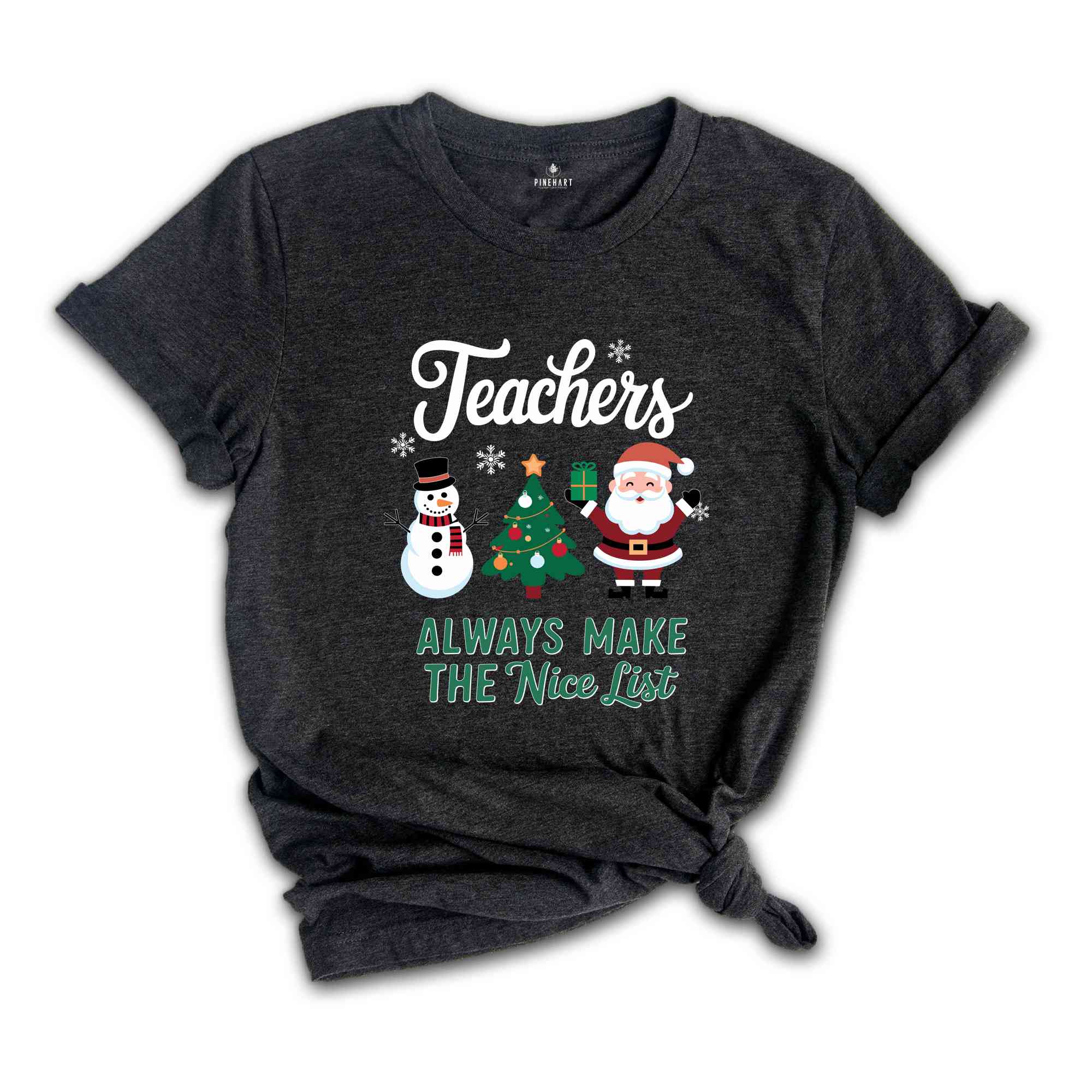 Teacher Always Make The Nice List Shirt, Christmas Teacher Shirt, Retro Santa Teacher Shirt, Teaching Team Shirt, Holiday Party Shirt