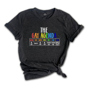 The Gay Agenda Shirt, Funny LGBT Shirt, Pride Rainbow Shirt, LGBTQ Shirt, Gift Gay Lesbian Shirt, LGBTQ+ Shirt