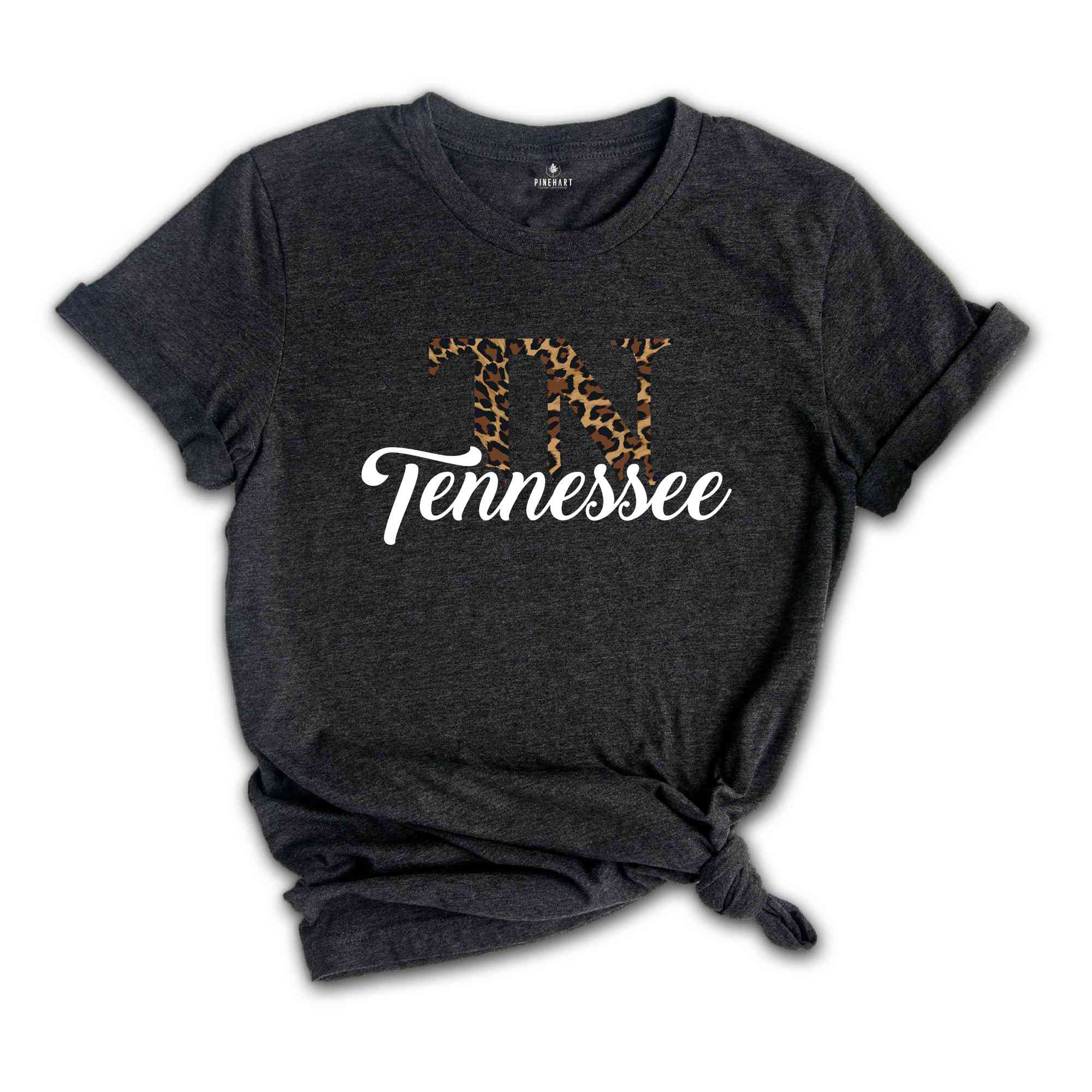 Tennessee Shirt, Leopard Print TN Shirt, Tennessee Football Shirt, Game Day Shirt, Go Tennessee Shirt, Sport Mom Tee