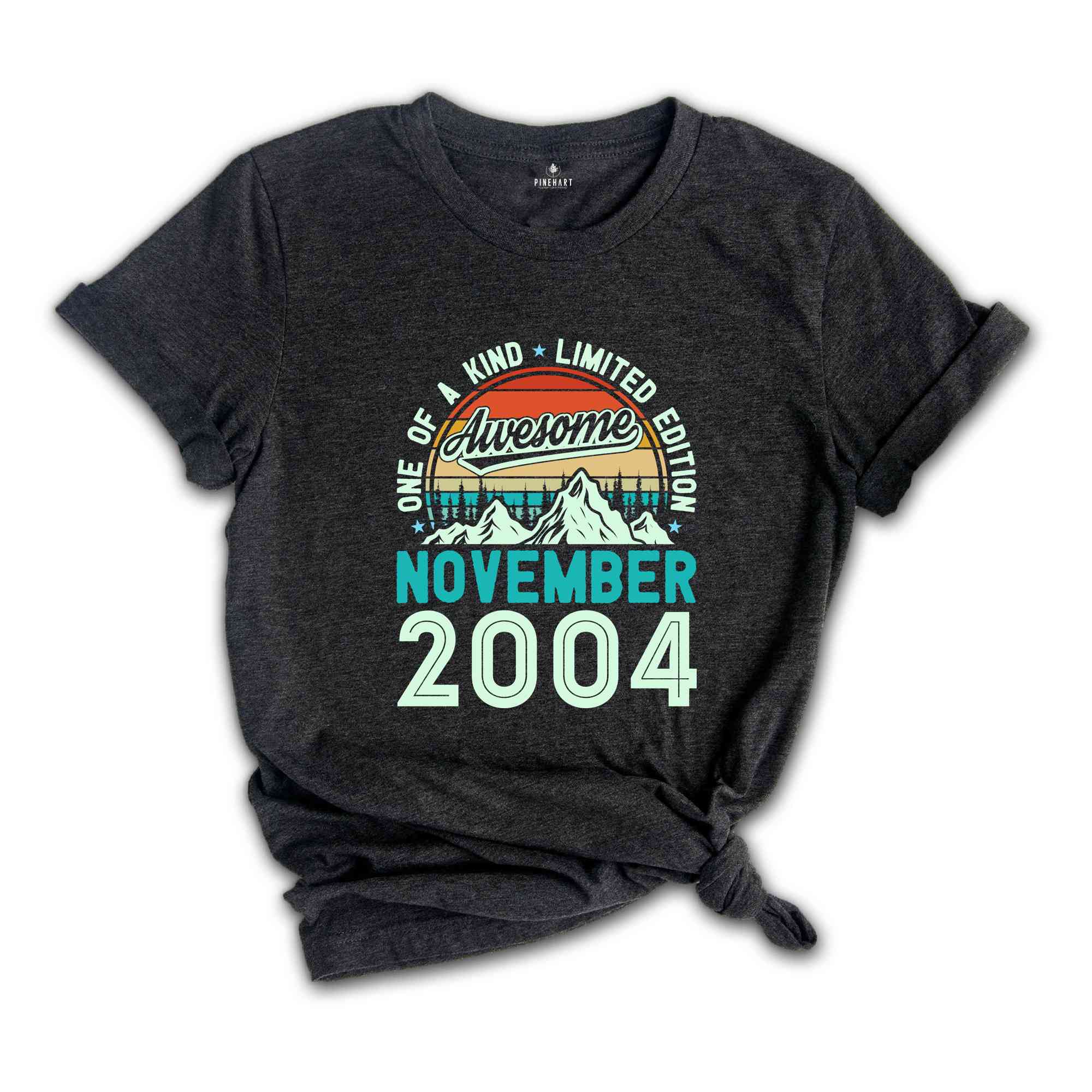 One Of A Kind Limited Edition Birthday 2004 Shirt, 20 Years Old Shirt, Birthday Party Shirt, Birthday Shirt, Family Birthday Party