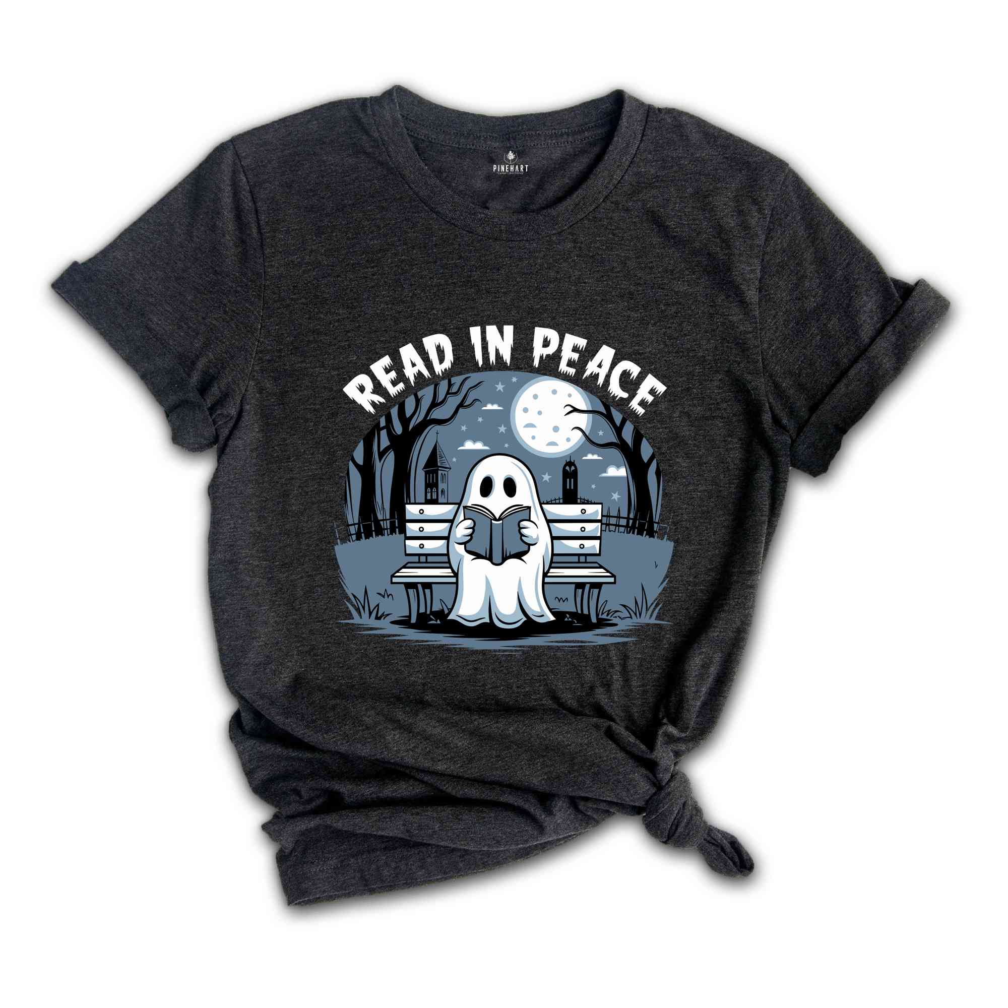 Read In Peace Shirt, Halloween Ghost Shirt, Halloween Shirt, Spooky Season Shirt, Fall Vibes Shirt, Halloween Party Tee