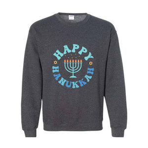 Happy Hanukkah Sweatshirt, Hanukkah Dinner , Funny Jewish Family