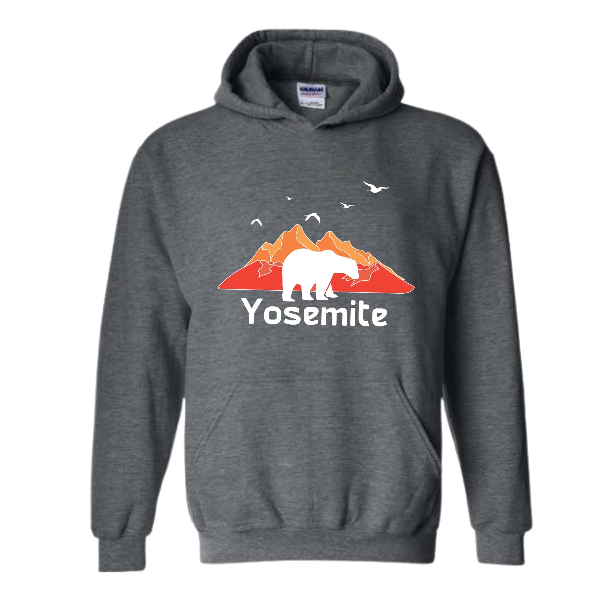 National Park Hoodie, National Park Name Hoodie, Bear Hoodie, Yosemite Hoodie, Mountains Hoodie, Landscape Hoodie