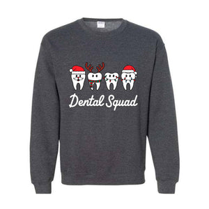 Dental Squad Sweatshirt, Christmas Teeth Sweat, Cute Dental Gift