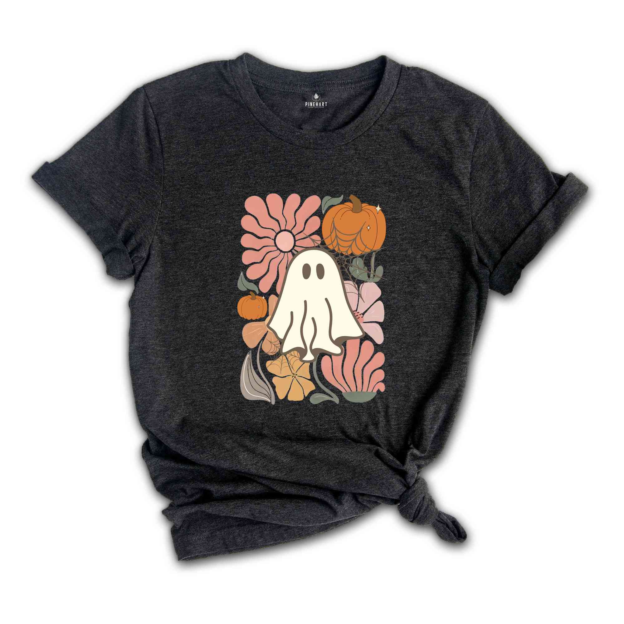 Ghost Pumpkin T-Shirt, Ghost Shirt, Fall Shirt, Spooky Season Shirt, Halloween Tee, Pumpkin Shirt, Halloween Ghost Shirt