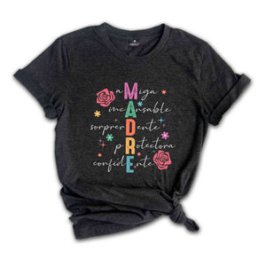 Madre Shirt, Madre Definition Shirts, Latina Mom Shirt, Mother's Day Gift, Latina Mama Dia De Las Madres Shirt, Spanish Mother Tee