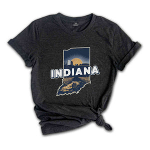 Retro State Of Indiana Shirt, State Of Indiana Shirt, State Shirt, Indiana Shirt, Indiana Lover Shirt, Family Trip Shirt, Travel Shirt