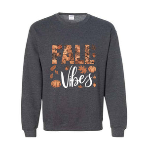 Fall Vibes Sweatshirt, Pumpkin Season Sweater, Thanksgiving Tshirt, Halloween Shirt, Fall Apparel, Autumn Sweat, Thanksgiving Gifts