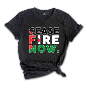 Cease Fire Now Shirt, Free Palestine Shirt, Peace Shirt, Equality Shirt, Activist Shirt, Human Rights Shirt, Social Justice Shirt