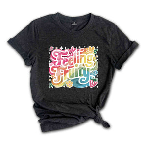 Feeling Fruity Shirt, LGBQT Shirt, Pride Month Shirt, Rainbow Shirt, Retro Frog Shirt, Gay Pride Shirt, Lesbian Pride Shirt