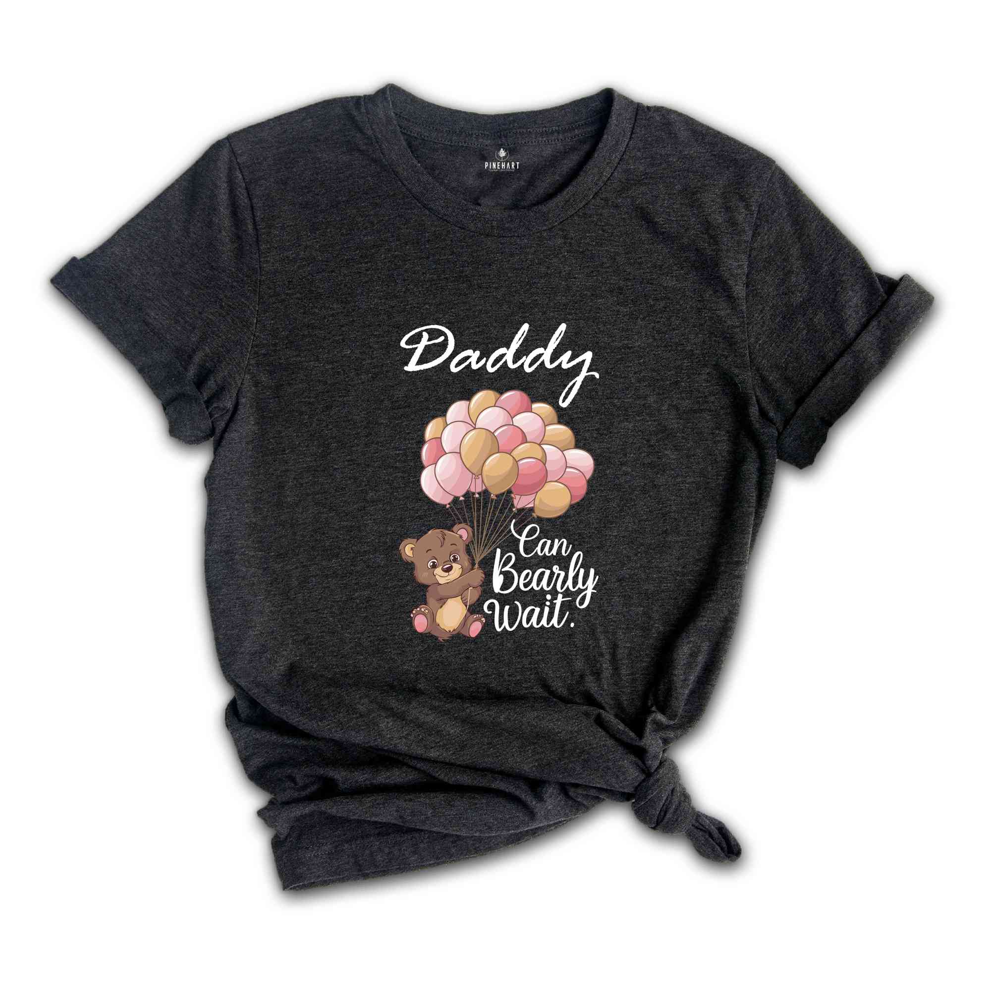 Can Bearly Wait Baby Shower Shirts - girl baby shower, mom dad grandma brother, baby bear, pink bear baby shower