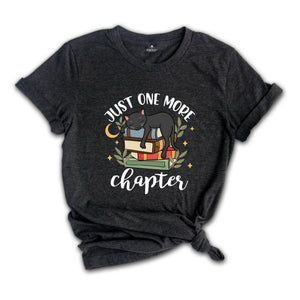 Just One More Chapter Adorable Cat Shirt, Book Lover Shirts, Librarian Shirt, Book Nerd Shirt, Gift For Book Lover, One More Chapter