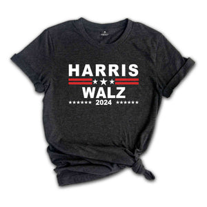 Harris Walz 2024 T-Shirt, Democrat Shirt, Madam Vice President Tee, USA Elections Gifts, Kamala 2024 Shirt