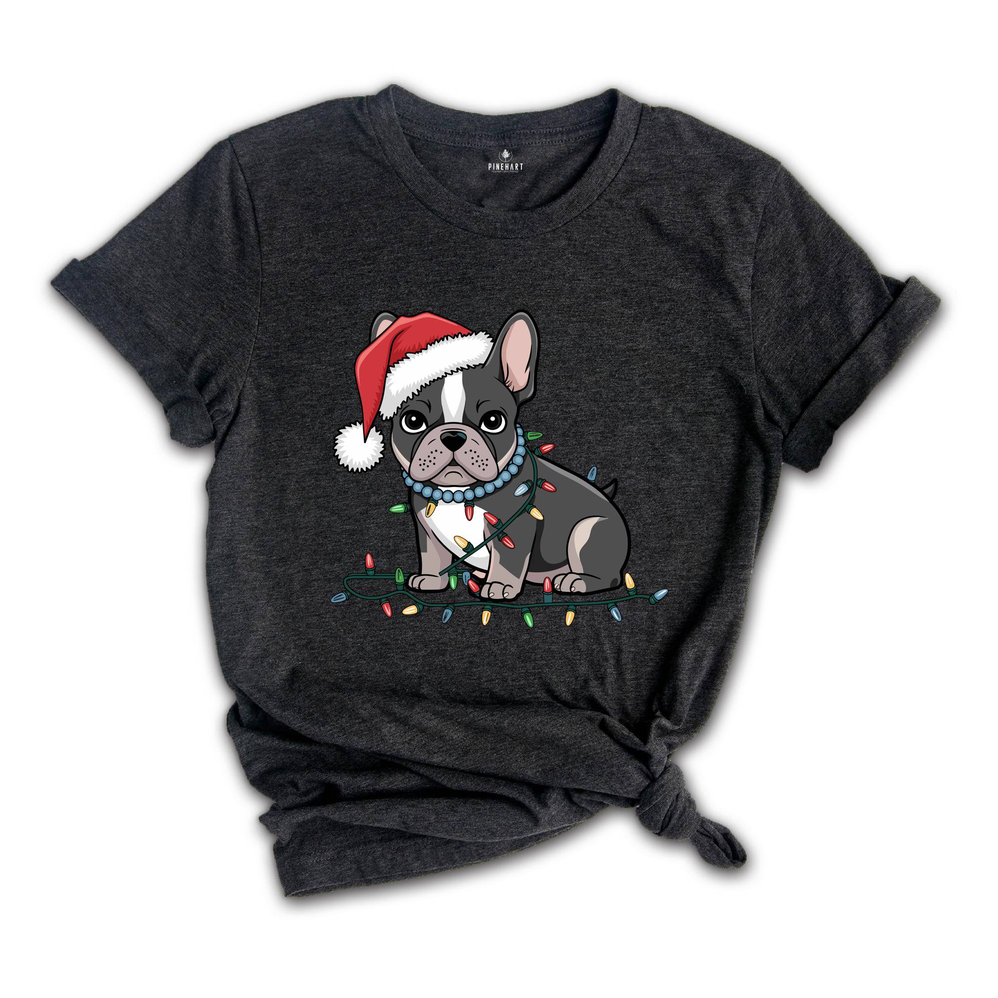 French Bulldog Christmas Shirt, Dog Mom Shirts, Holiday Party Shirt, Dog Owner Shirt, Christmas Dog Gifts, Dog Dad Shirt