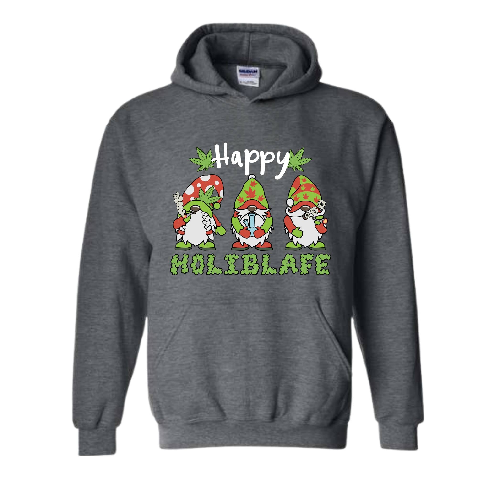 Happy Holiblafe Hoodie, Christmas Hoodie, Christmas Weed Sweater, Merry Weedmas Hoodie, Funny Christmas Sweater