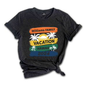 Family Vacation 2024 Shirt, Matching Family Trip Shirt, Personalized Family Shirt, Custom Vacation Shirt, Family Cruise Shirt, Summer Shirts