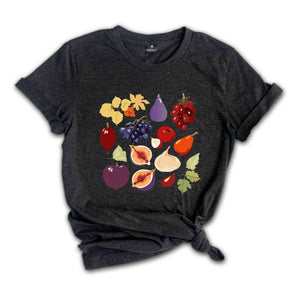 Vintage Fruit Shirt, Figs Shirt, Botanical Fruit Shirt, Vegan Shirt, Foodie Shirt, Cute Plant Shirt, Fruit Lover Shirt