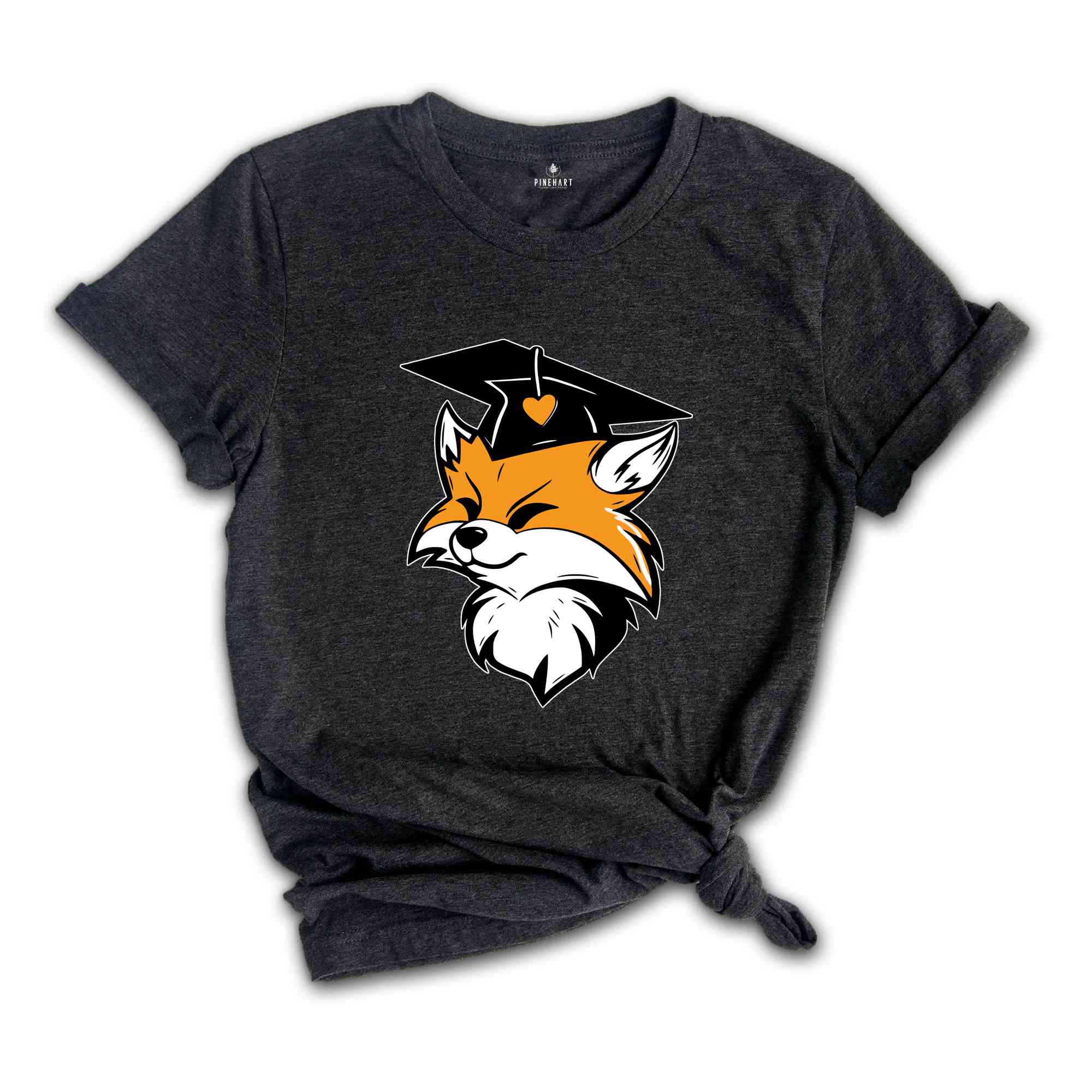 Fox in a Graduation Shirt, Cute Fox T-shirt, Fox Lover Tee, Graduation Gifts, Graduate Shirt 2024, Senior 2024 T-shirt