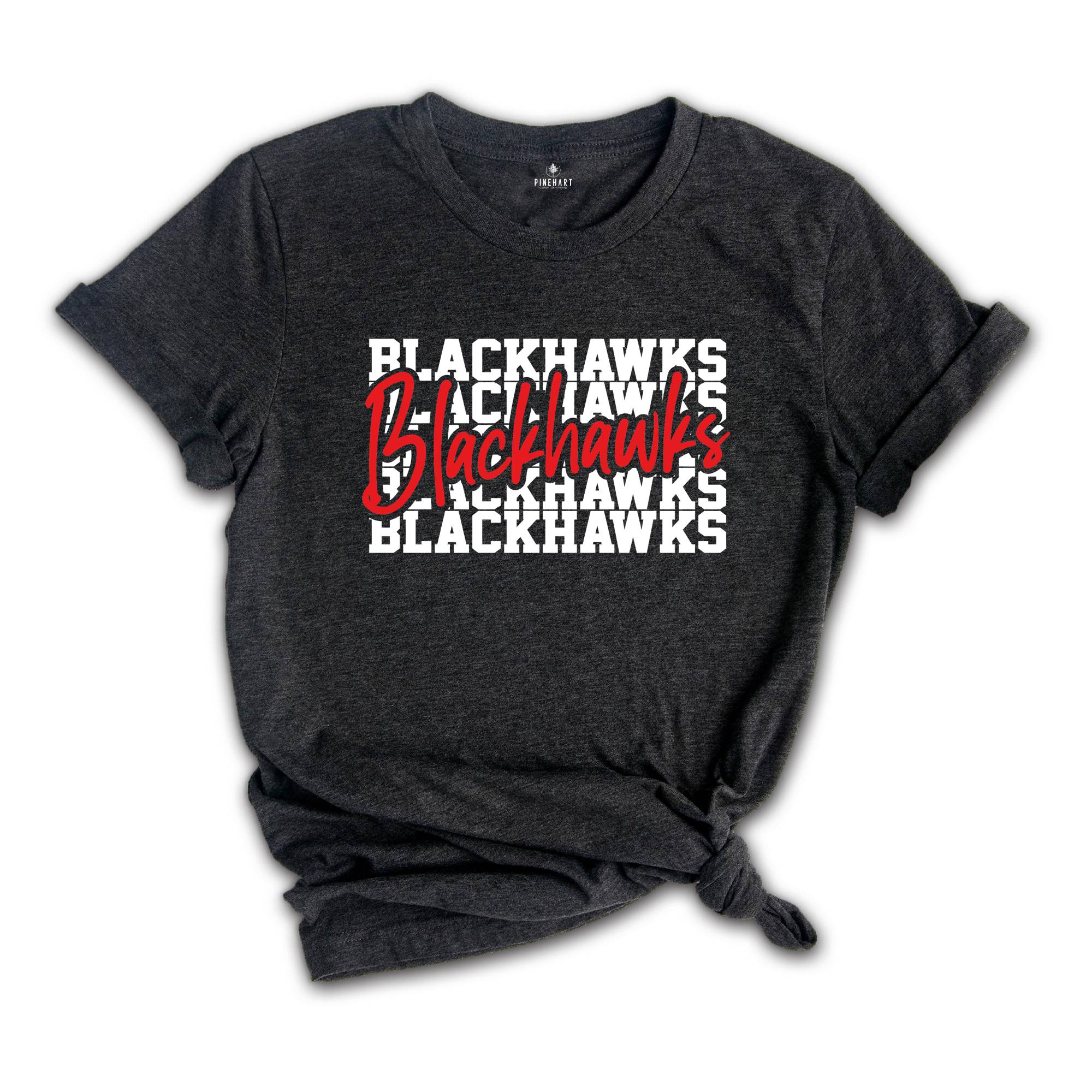 Team Mascot Shirt, Blackhawks Team Shirt, Blackhawks Team Spirit Shirt,Blackhawks Fan Shirt,Blackhawks School Shirt,Blackhawks School Spirit