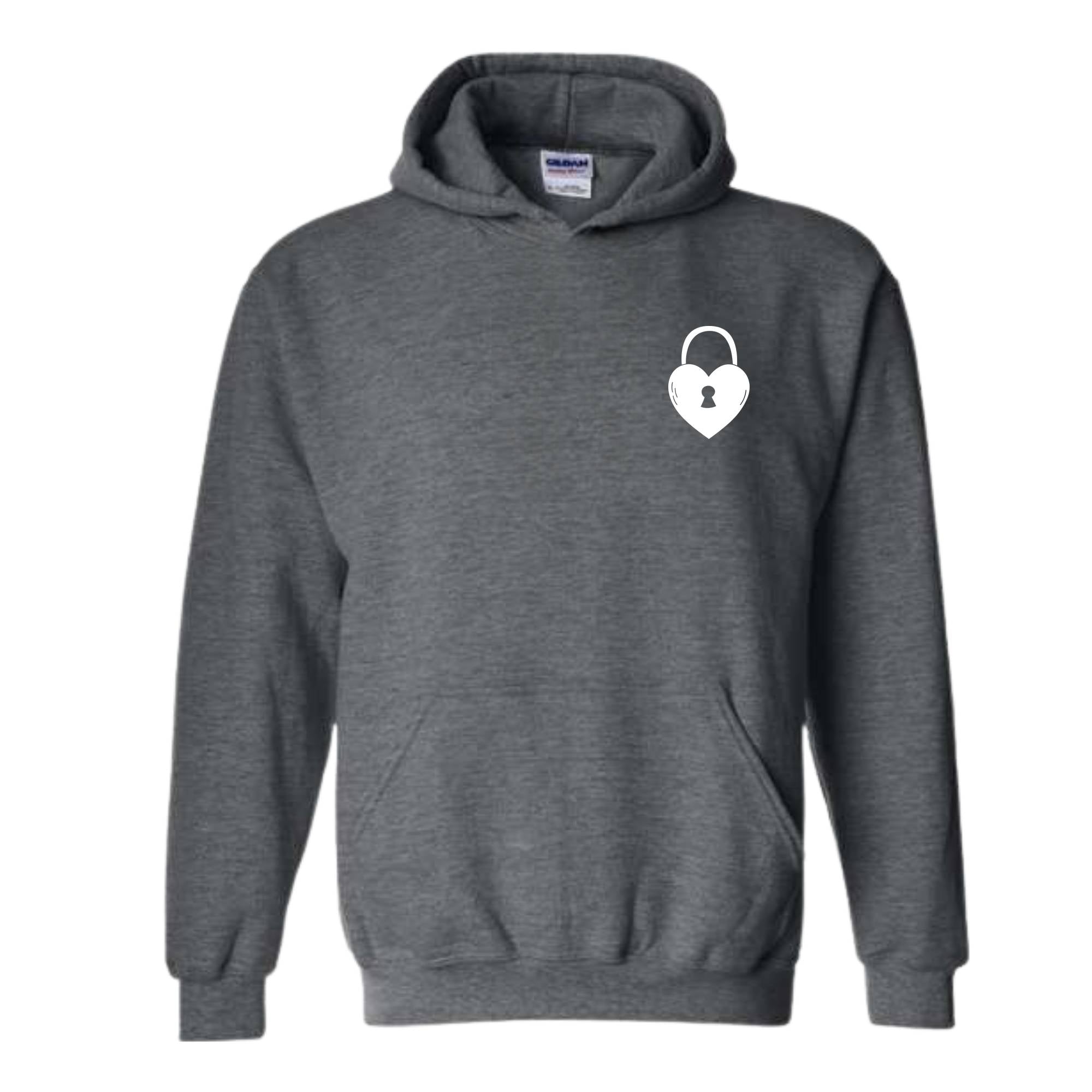 Heart Lock and Key Sweatshirt, Matching Couple Hoodie, Wedding Hoodie, Couple Valentines Gift, Love Hoodie, Valentine's Day Gift