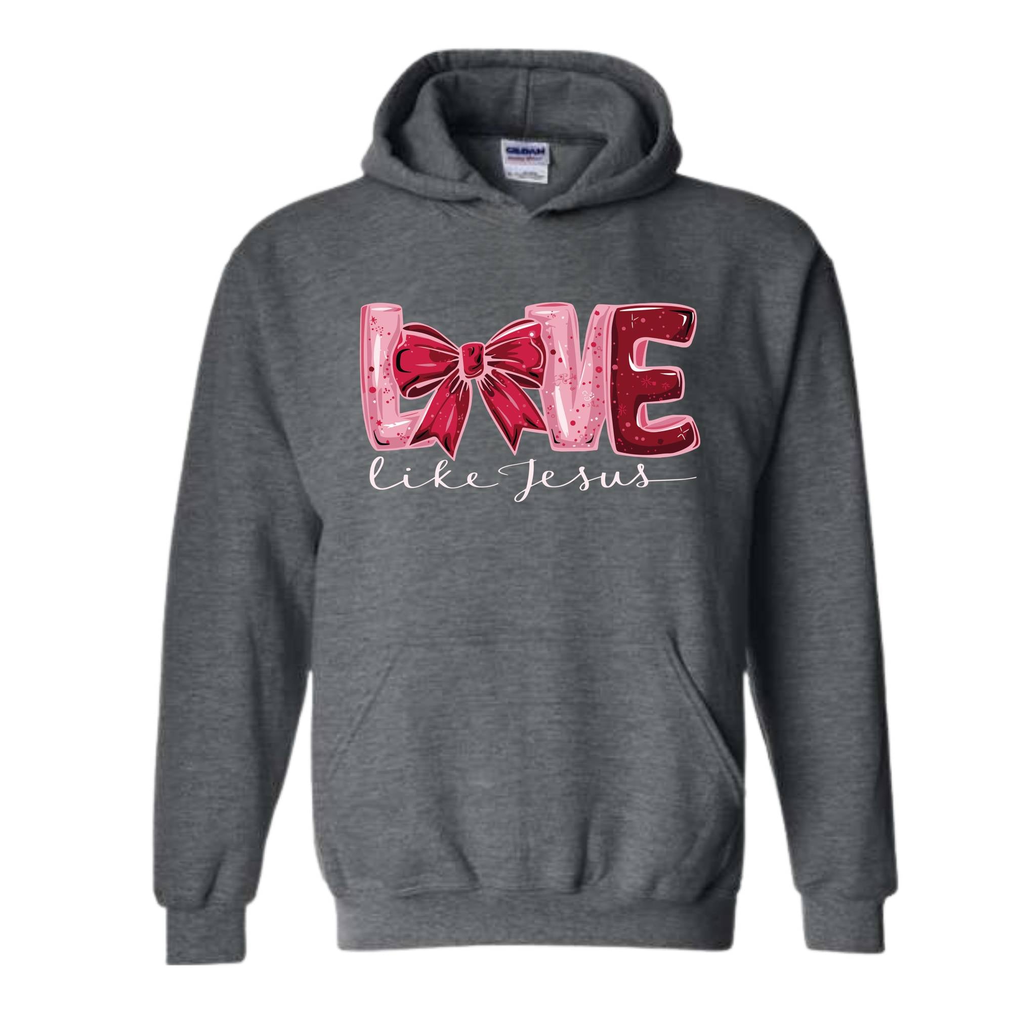 Love Like Jesus Hoodie Christian Valentine Hoodie , Valentine Jesus, Heart Hoodie , Christian Hoodie Gift, Bible Hoodie