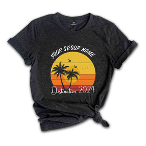 Custom Group Name Vacation Shirt, Matching Family Vacation Shirts, Custom Vacation Shirts, Custom Beach Shirts, Personalized Summer Shirt