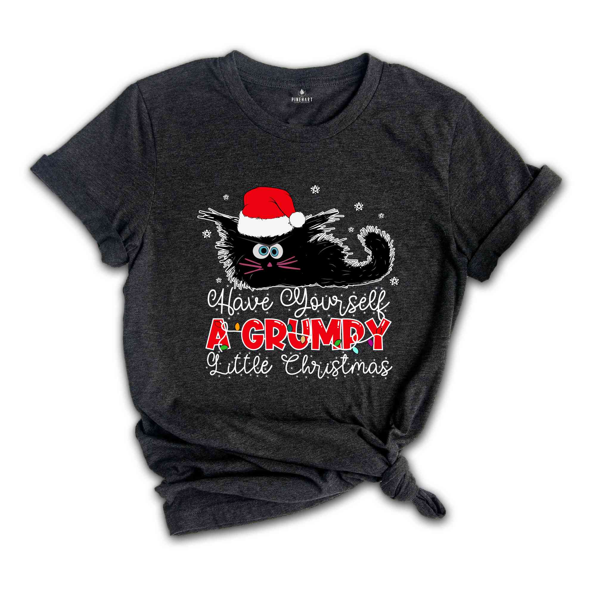 Have Yourself A Grumpy Little Christmas Shirt, Funny Christmas Shirt, Cute Christmas Shirt, Cat Christmas Shirt, Cat Lover Shirt, Xmas Gift