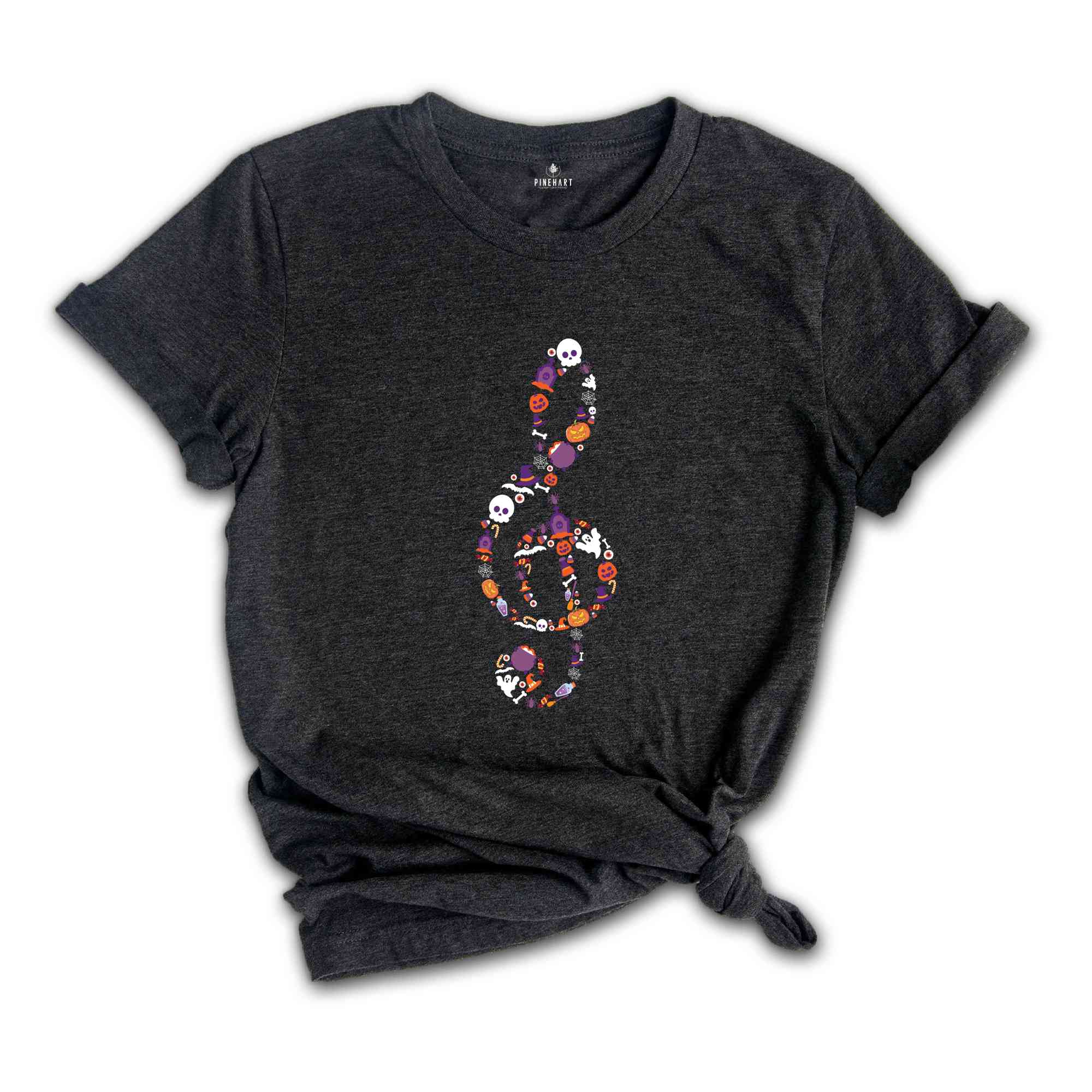 Music Note Halloween Shirt, Music Lover Shirt, Musician Shirt, Musician Gift, Spooky Season Shirt, Boo Shirt, Ghost Tee, Cute Halloween Tee