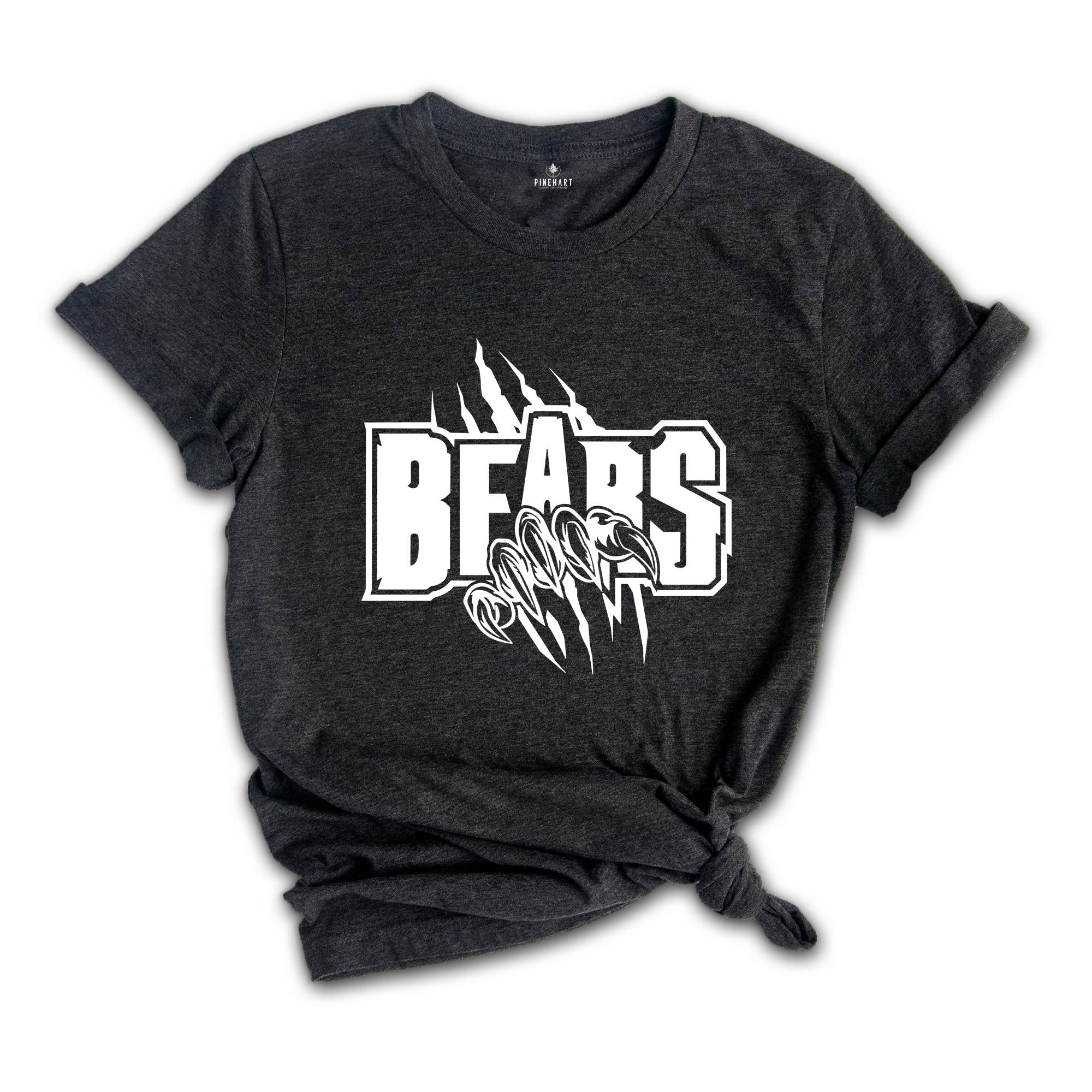 Team Mascot Shirt, Bears Team Mascot Shirt, Bears Team Spirit Shirt, Bears Fan Tee, Bears School Shirt, Bears School Spirit