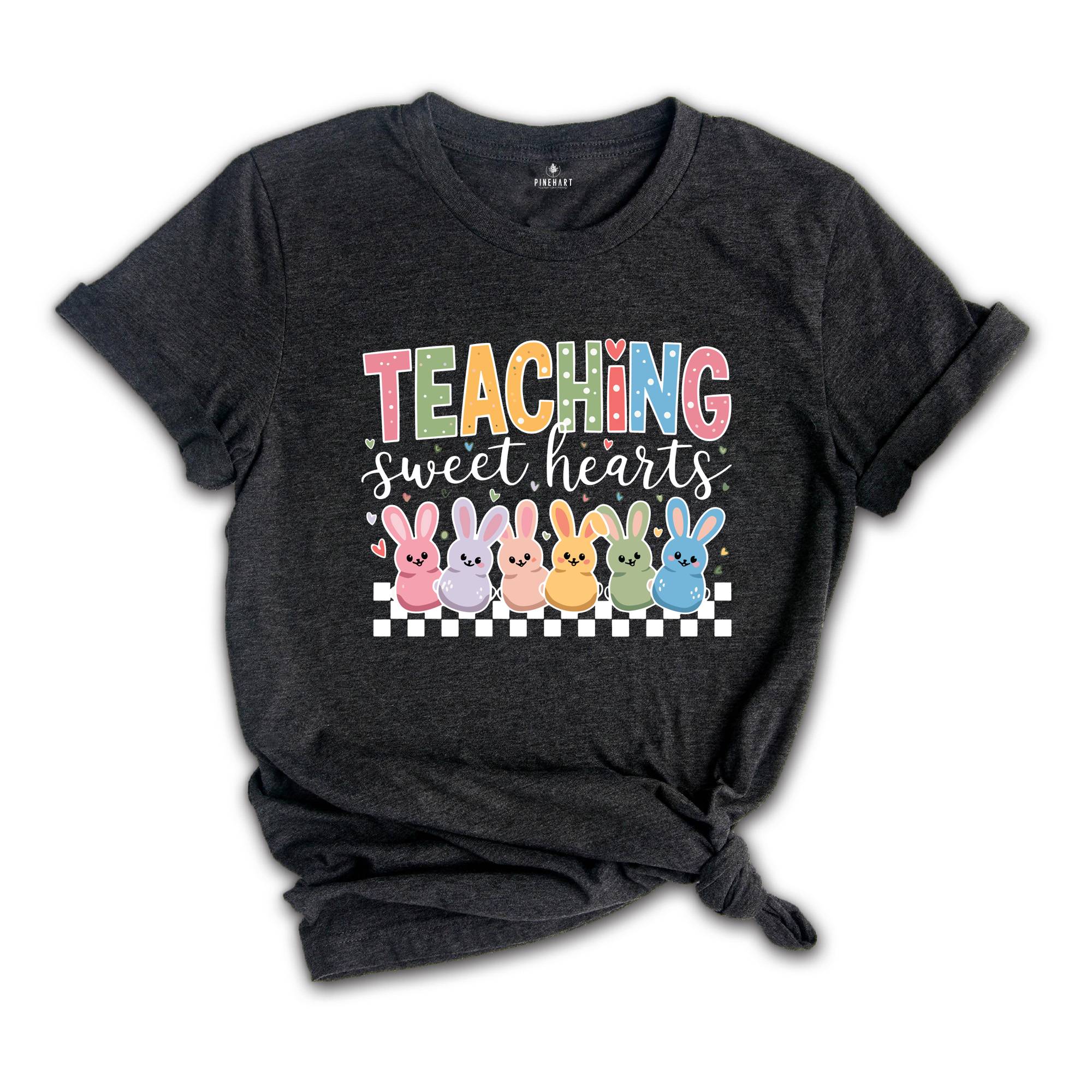 Teacher Valentine's Day Shirt, Checkered Teaching Shirt, Teaching Sweethearts Shirt, Teacher Valentines Day Gift