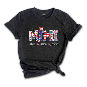 Custom Mimi Shirt, Custom 4th Of July Shirt, Republican Shirt, Custom Names, Independence Day Shirt, Gift For Mimi, Personalized Mimi Shirt