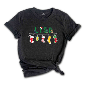 Custom Name Christmas Shirt, Personalized Family Christmas Shirt, Custom Matching T-Shirt, Christmas Squad Shirt