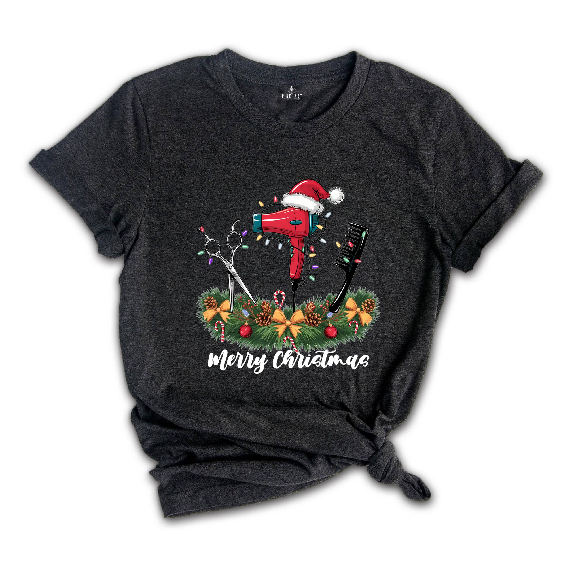 Merry Christmas Hair Stylist Shirt, Christmas Hair Stylist T-Shirt, Christmas Gift For Hair Stylist, Merry Christmas Shirt