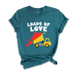 Loads Of Love T-shirt, Valentines Day Truck Shirt, Valentines Day Tee, Couple Matching Shirt, Valentines Day Gift