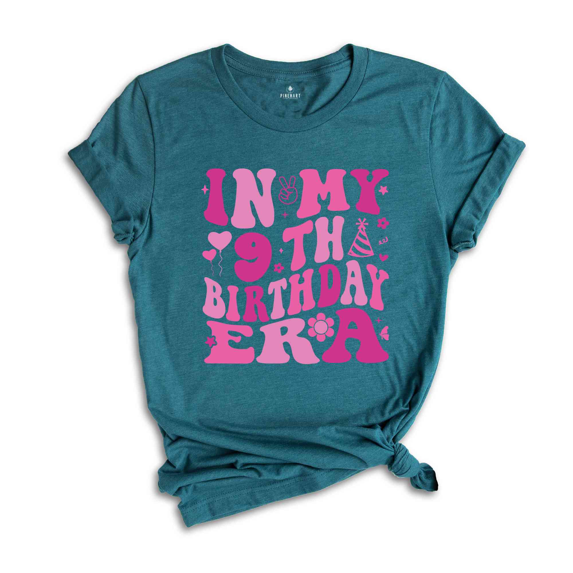 In My 9th Birthday Era Shirt, Birthday Girl Shirt, Cute Birthday Shirt, Kids Birthday Shirt, Nine Year Old Shirt, Birthday Party Shirt