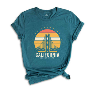 Retro California Shirt, Golden Gate Bridge T-Shirt, Urban City Shirt, San Francisco Shirt, California Adventure Shirt, Cali Girl Shirt