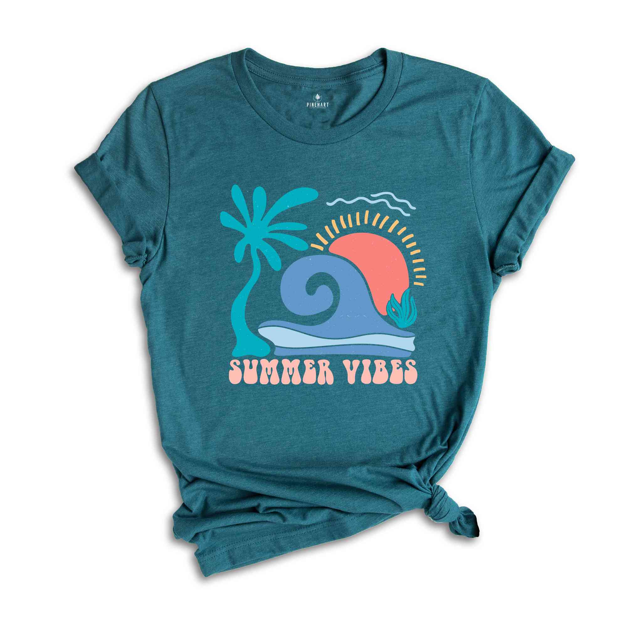 Boho Summer Vibes Shirt, Summer Vibes Shirt, Summer Shirt, Beach Shirt, Cute Summer Shirt, Sunshine Shirt, Vacation Shirt, Palm Shirt