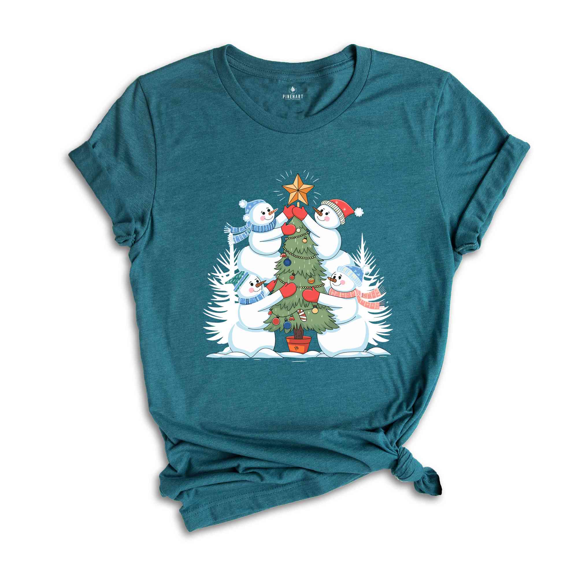 Snowman Shirt, Christmas Tree Shirt, Cute Holiday Tee, Christmas Shirt, Funny Snowman Shirt, Gift for Christmas, Winter Lover Shirt